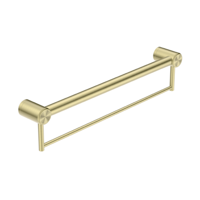 Nero Mecca Care 32mm Grab Rail With Towel Holder 600mm | Brushed Gold |
