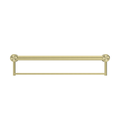 Nero Mecca Care 32mm Grab Rail With Towel Holder 600mm | Brushed Gold |