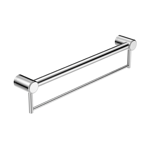 Nero Mecca Care 32mm Grab Rail With Towel Holder 600mm | Chrome |