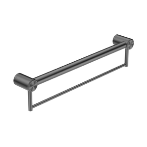 Nero Mecca Care 32mm Grab Rail With Towel Holder 600mm | Gun Metal |