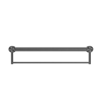 Nero Mecca Care 32mm Grab Rail With Towel Holder 600mm | Gun Metal |
