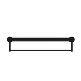 Nero Mecca Care 32mm Grab Rail With Towel Holder 600mm | Matte Black |