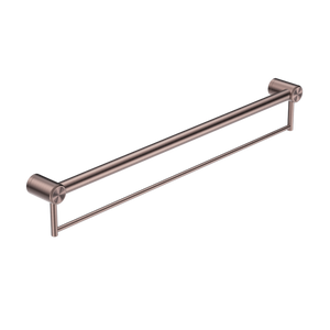 Nero Mecca Care 32mm Grab Rail With Towel Holder 900mm | Brushed Bronze |