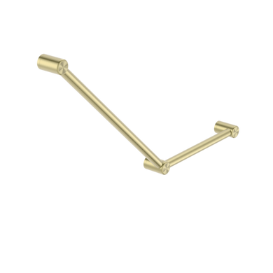 Nero Mecca Care 32mm Ambulant Toilet Grab Rail 45 Degree 750x450mm | Brushed Gold |