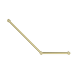 Nero Mecca Care 32mm Ambulant Toilet Grab Rail 45 Degree 750x450mm | Brushed Gold |