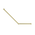 Nero Mecca Care 32mm Ambulant Toilet Grab Rail 45 Degree 750x450mm | Brushed Gold |