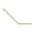 Nero Mecca Care 32mm Ambulant Toilet Grab Rail 45 Degree 750x450mm | Brushed Gold |