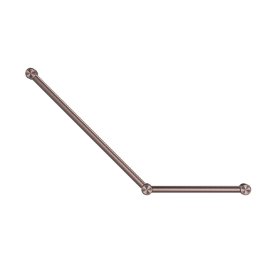 Nero Mecca Care 32mm Ambulant Toilet Grab Rail 45 Degree 750x450mm | Brushed Bronze |