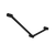 Nero Mecca Care 32mm Ambulant Toilet Grab Rail 45 Degree 750x450mm | Matte Black |
