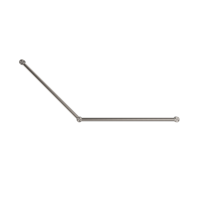 Nero Mecca Care 32mm DDA Grab Rail Set 45 Degree 750x900mm | Brushed Nickel |