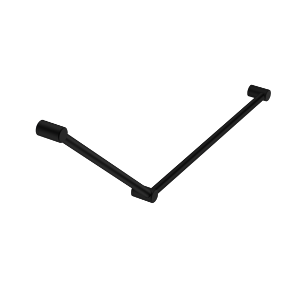 Nero Mecca Care 32mm DDA Grab Rail Set 45 Degree 750x900mm | Matte Black |