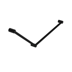 Nero Mecca Care 32mm DDA Grab Rail Set 45 Degree 750x900mm | Matte Black |