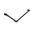 Nero Mecca Care 32mm DDA Grab Rail Set 45 Degree 750x900mm | Matte Black |