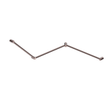 Nero Mecca Care 32mm DDA Toilet Grab Rail Set 45 Degree Continuous 750x965x1025mm | Brushed Bronze |