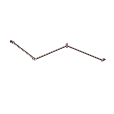 Nero Mecca Care 32mm DDA Toilet Grab Rail Set 45 Degree Continuous 750x965x1025mm | Brushed Bronze |