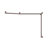 Nero Mecca Care 32mm DDA Toilet Grab Rail Set 45 Degree Continuous 750x965x1025mm | Brushed Bronze |