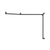 Nero Mecca Care 32mm DDA Toilet Grab Rail Set 45 Degree Continuous 750x965x1025mm | Gun Metal |