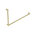 Nero Mecca Care 32mm DDA Grab Rail Set 90 Degree 600x1000mm | Brushed Gold |