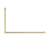 Nero Mecca Care 32mm DDA Grab Rail Set 90 Degree 600x1000mm | Brushed Gold |