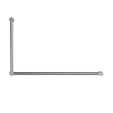 Nero Mecca Care 32mm DDA Grab Rail Set 90 Degree 600x1000mm | Brushed Nickel |