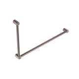 Nero Mecca Care 32mm DDA Grab Rail Set 90 Degree 600x1000mm | Brushed Bronze |