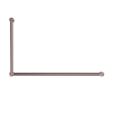 Nero Mecca Care 32mm DDA Grab Rail Set 90 Degree 600x1000mm | Brushed Bronze |