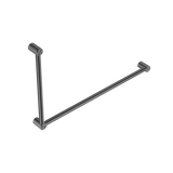 Nero Mecca Care 32mm DDA Grab Rail Set 90 Degree 600x1000mm | Gun Metal |