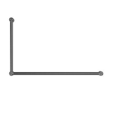 Nero Mecca Care 32mm DDA Grab Rail Set 90 Degree 600x1000mm | Gun Metal |