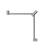 Nero Mecca Care 32mm Wrap Around Corner Grab Rail 600x600mm | Brushed Nickel |