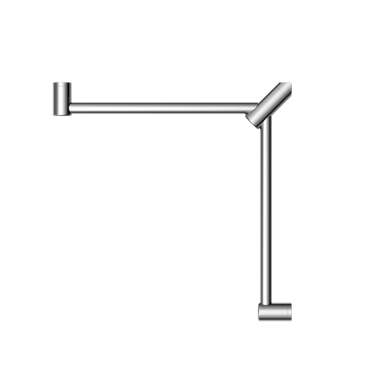 Nero Mecca Care 32mm Wrap Around Corner Grab Rail 600x600mm | Chrome |