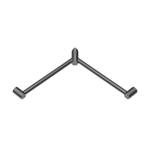 Nero Mecca Care 32mm Wrap Around Corner Grab Rail 600x600mm | Gun Metal |