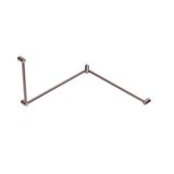 Nero Mecca Care 32mm DDA Toilet Grab Rail Set 90 Degree Continuous 600x1065x1025mm | Brushed Bronze |