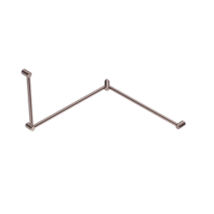 Nero Mecca Care 32mm DDA Toilet Grab Rail Set 90 Degree Continuous 600x1065x1025mm | Brushed Bronze |