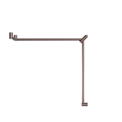 Nero Mecca Care 32mm DDA Toilet Grab Rail Set 90 Degree Continuous 600x1065x1025mm | Brushed Bronze |