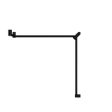 Nero Mecca Care 32mm DDA Toilet Grab Rail Set 90 Degree Continuous 600x1065x1025mm | Matte Black |