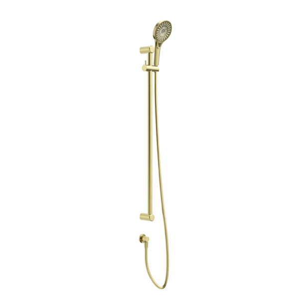 Nero Mecca Care 25mm Grab Rail And Adjustable Shower Rail Set 900mm | Brushed Gold |