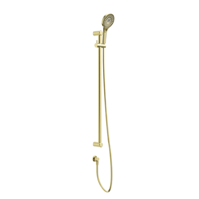 Nero Mecca Care 25mm Grab Rail And Adjustable Shower Rail Set 900mm | Brushed Gold |