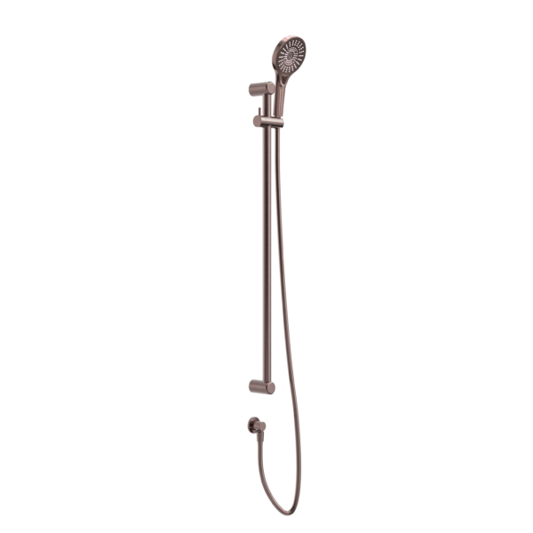 Nero Mecca Care 25mm Grab Rail And Adjustable Shower Rail Set 900mm | Brushed Bronze |