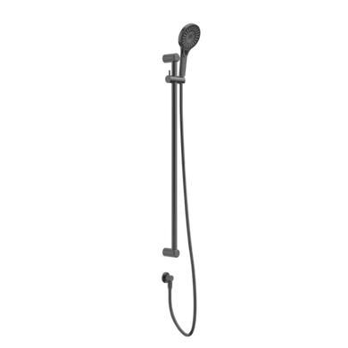 Nero Mecca Care 25mm Grab Rail And Adjustable Shower Rail Set 900mm | Gun Metal |