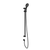 Nero Mecca Care 25mm Grab Rail And Adjustable Shower Rail Set 900mm | Matte Black |