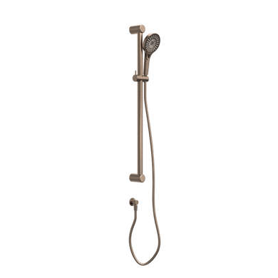 Nero Mecca Care 32mm Grab Rail And Adjustable Shower Rail Set 900mm | Brushed Bronze |