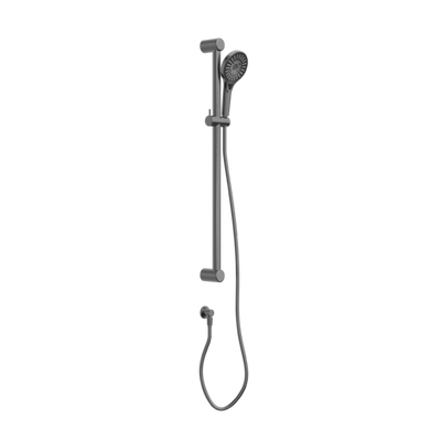 Nero Mecca Care 32mm Grab Rail And Adjustable Shower Rail Set 900mm | Gun Metal |
