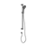 Nero Mecca Care 32mm Grab Rail And Adjustable Shower Rail Set 900mm | Gun Metal |