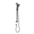 Nero Mecca Care 32mm Grab Rail And Adjustable Shower Rail Set 900mm | Matte Black |