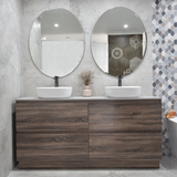 Oval Jewel 800mm x 1000mm Frameless Mirror with Bevelled Edge *Clearance Stock*