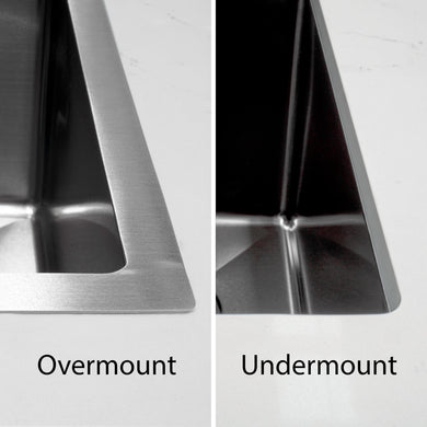 Retto II 975mm x 450mm x 230mm Stainless Steel Double Sink, Brushed SS Nickel