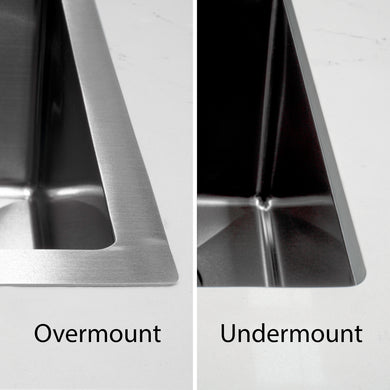 Retto II 290mm x 440mm x 230mm Small Stainless Steel Sink, Brushed SS Nickel
