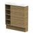 ADP Petite Shelf Floor Mount 800mm Single Right Offset Bowl Vanity Cabinet