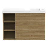 ADP Petite Shelf Wall Hung 800mm Single Right Offset Bowl Vanity Cabinet