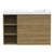 ADP Petite Shelf Wall Hung 800mm Single Right Offset Bowl Vanity Cabinet
